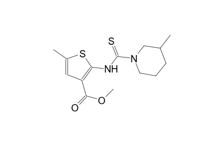 methyl 5-methyl-2-{[(3-methyl-1-piperidinyl)carbothioyl]amino}-3-thiophenecarboxylate