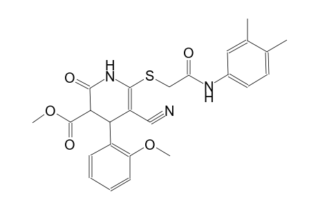 3-pyridinecarboxylic acid, 5-cyano-6-[[2-[(3,4-dimethylphenyl)amino]-2-oxoethyl]thio]-1,2,3,4-tetrahydro-4-(2-methoxyphenyl)-2-oxo-, methyl ester
