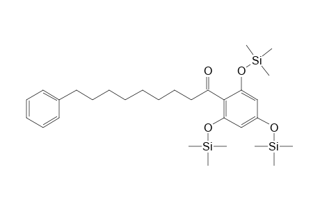 9-Phenyl-1-(2,4,6-trihydroxyphenyl)nonan-1-one, 3tms derivative