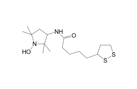 1,2-Dithiolane-3-pentanamide, N-(1-hydroxy-2,2,5,5-tetramethyl-3-pyrrolidinyl)-