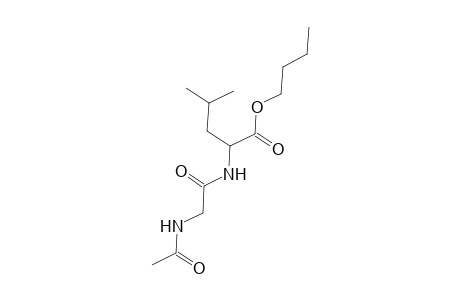 L-Leucine, N-(N-acetylglycyl)-, butyl ester