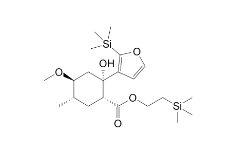 2-Trimethylsilylethyl (1R,2S,4S,5S)-2-Hydroxy-4-methoxy-5-methyl-2-(2-trimethylsilyl-3-furyl)cyclohexanecarboxylate