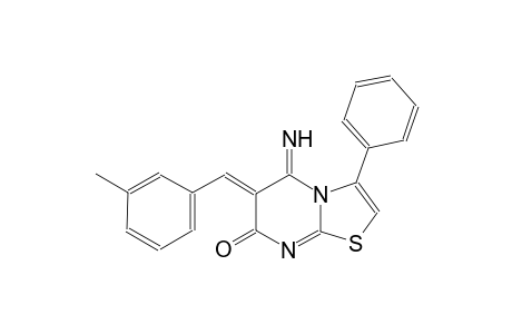 (6Z)-5-imino-6-(3-methylbenzylidene)-3-phenyl-5,6-dihydro-7H-[1,3]thiazolo[3,2-a]pyrimidin-7-one