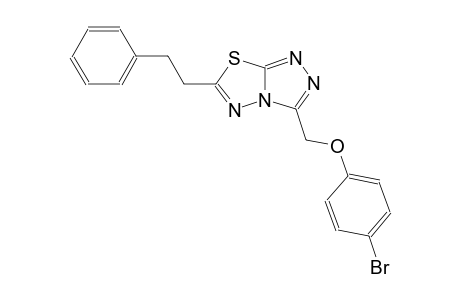 [1,2,4]triazolo[3,4-b][1,3,4]thiadiazole, 3-[(4-bromophenoxy)methyl]-6-(2-phenylethyl)-