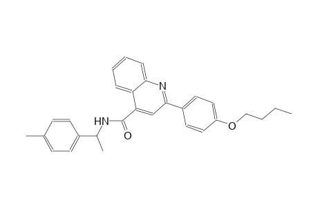 2-(4-butoxyphenyl)-N-[1-(4-methylphenyl)ethyl]-4-quinolinecarboxamide