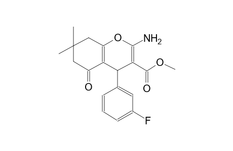 Methyl 2-amino-4-(3-fluorophenyl)-7,7-dimethyl-5-oxo-5,6,7,8-tetrahydro-4H-chromene-3-carboxylate