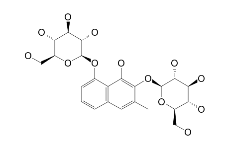 PLICATALOSIDE;2,8-O,O-DI-(BETA-D-GLUCOPYRANOSYL)-1,2,8-TRIHYDROXY-3-METHYLNAPHTHALENE