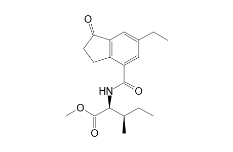 Methyl 2-[(6'-ethyl-1'-oxoindan-4'-carbonyl)amino-3-methylpentanoate
