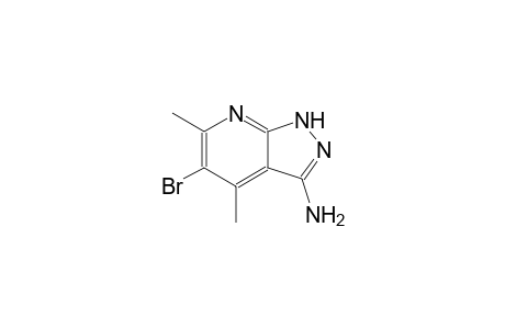 1H-pyrazolo[3,4-b]pyridin-3-amine, 5-bromo-4,6-dimethyl-