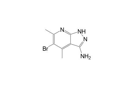 1H-pyrazolo[3,4-b]pyridin-3-amine, 5-bromo-4,6-dimethyl-