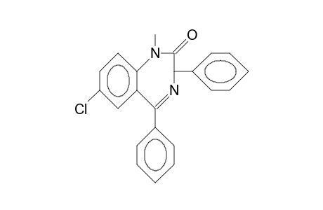 1-Methyl-3,5-diphenyl-7-chloro-1,3-dihydro-2H-1,4-benzodiazepin-2-one