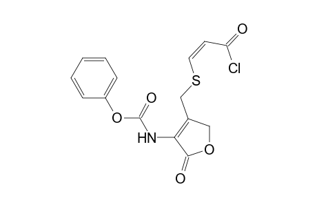 (Z)-phenyl 4-((3-chloro-3-oxoprop-1-enylthio)methyl)-2-oxo-2,5-dihydrofuran-3-ylcarbamate