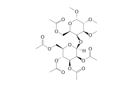 Methyl (2,3,4,6-tetraacetoxy-.beta.-D-mannopyranosyl)-(1-> 4)-6-acetoxy-2,3-dimethoxy-.alpha.-D-galactopyranoside