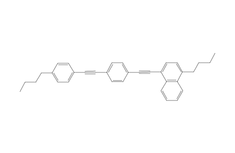 1-(4-n-butylnaphthylethynyl)-4-(4-n-butylphenylethynyl)benzene
