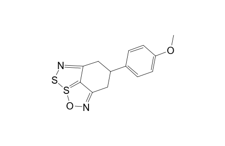 6H-[1,2,3]Dithiazolo[4,5,1-hi][2,1,3]benzoxathiazole-3-siv, 7,8-dihydro-7-(4-methoxyphenyl)-