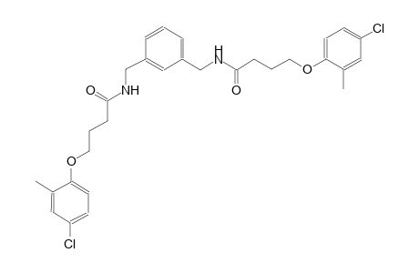4-(4-chloro-2-methylphenoxy)-N-[3-({[4-(4-chloro-2-methylphenoxy)butanoyl]amino}methyl)benzyl]butanamide