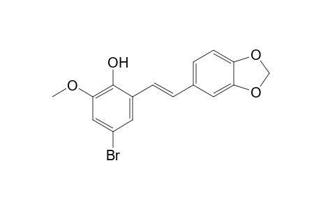 2-(3,4-Methylenedioxystyryl)-4-bromo-6-methoxyphenol