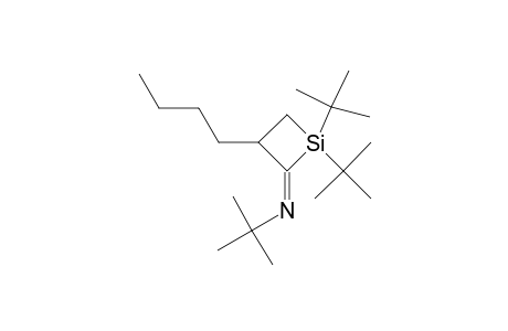 1,1-DI-TERT.-BUTYL-2-(N-TERT.-BUTYLIMINO)-3-(N-BUTYL)-SILACYCLOBUTANE