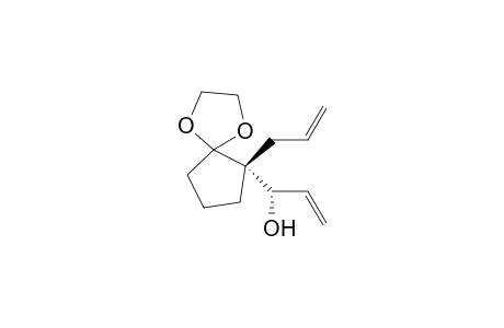 (1R*,1'S*)-1-(1-Allyl-2,2-ethylenedioxycyclopentan-1-yl)prop-2-en-1-ol