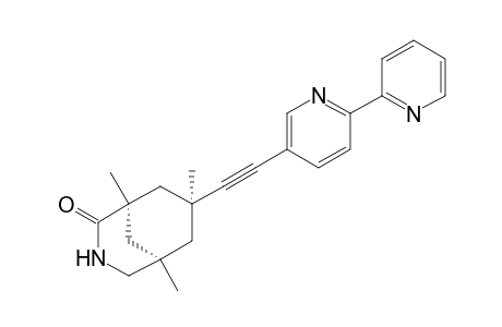 (1S,5R,7S)-7-(2,2'-Bipyridin-5-ylethynyl)-1,5,7-trimethyl-3-azabicyclo[3.3.1]nonan-2-one