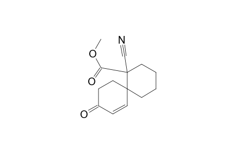Spiro[5.5]undec-7-ene-1-carboxylic acid, 1-cyano-9-oxo-, methyl ester