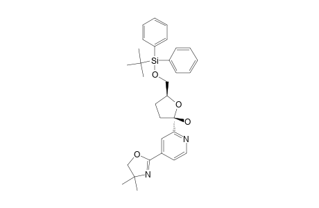 2-(5-O-[(TERT.-BUTYL)-DIPHENYLSILYL]-2,3-DIDEOXY-1-HYDROXY-BETA-D-RIBOFURANOSYL)-4-(4,5-DIHYDRO-4,4-DIMETHYLOXAZOLO-2-YL)-PYRIDINE