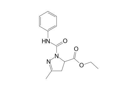 Ethyl 1-(anilinocarbonyl)-3-methyl-4,5-dihydro-1H-pyrazole-5-carboxylate