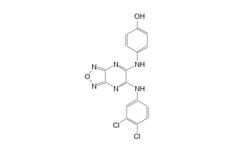 4-{[6-(3,4-dichloroanilino)[1,2,5]oxadiazolo[3,4-b]pyrazin-5-yl]amino}phenol