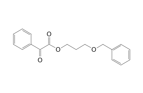 2-keto-2-phenyl-acetic acid 3-benzoxypropyl ester