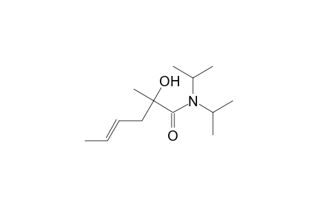 (E)-N,N-Diisopropyl-2-hydroxy-2-methylhex-4-enamide