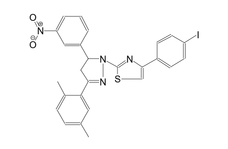 thiazole, 2-[3-(2,5-dimethylphenyl)-4,5-dihydro-5-(3-nitrophenyl)-1H-pyrazol-1-yl]-4-(4-iodophenyl)-