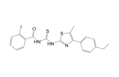 N-[4-(4-ethylphenyl)-5-methyl-1,3-thiazol-2-yl]-N'-(2-iodobenzoyl)thiourea