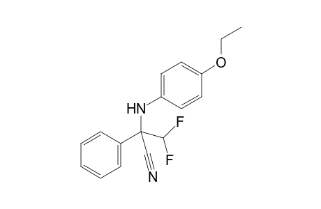 3,3-difluoro-2-(4-ethoxyanilino)-2-phenylpropanenitrile