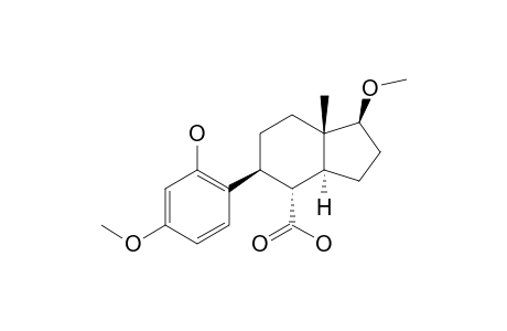 5-BETA-(2'-HYDROXY-4'-METHOXYPHENYL)-1-BETA-METHOXY-7A-BETA-METHYL-2,3,3A-ALPHA,4,5,6,7,7A-OCTAHYDRO-1H-INDENE-4-ALPHA-CARBOXYLIC_ACID