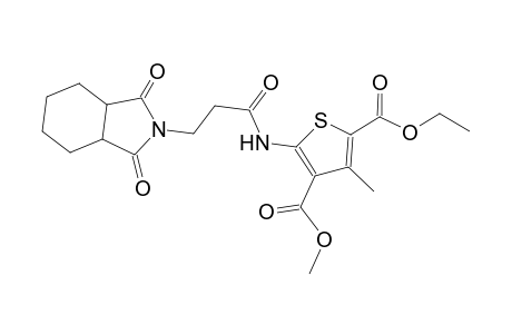 2-ethyl 4-methyl 5-{[3-(1,3-dioxooctahydro-2H-isoindol-2-yl)propanoyl]amino}-3-methyl-2,4-thiophenedicarboxylate