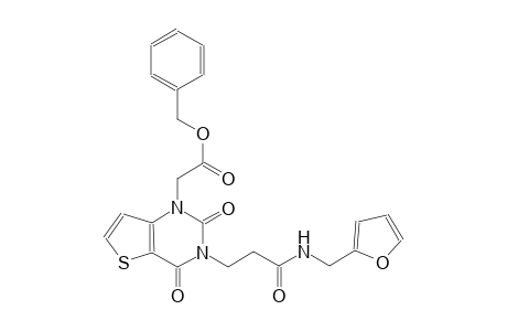 benzyl (3-{3-[(2-furylmethyl)amino]-3-oxopropyl}-2,4-dioxo-3,4-dihydrothieno[3,2-d]pyrimidin-1(2H)-yl)acetate