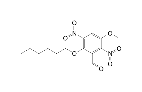2-Hexyloxy-5-methoxy-3,6-dinitrobenzaldehyde