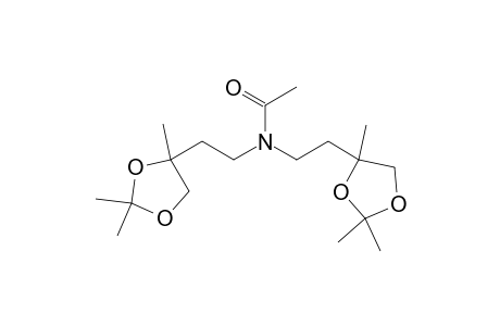 Acetamide, N,N-bis[2-(2,2,4-trimethyl-1,3-dioxolan-4-yl)ethyl]-, [S-(R*,R*)]-