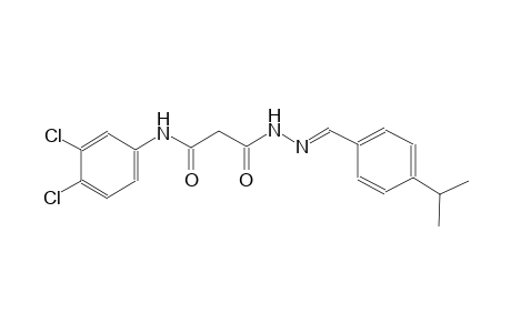 beta-alanine, N-(3,4-dichlorophenyl)-3-oxo-, 2-[(E)-[4-(1-methylethyl)phenyl]methylidene]hydrazide