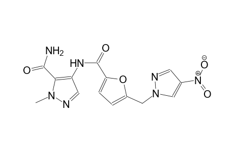 1-methyl-4-({5-[(4-nitro-1H-pyrazol-1-yl)methyl]-2-furoyl}amino)-1H-pyrazole-5-carboxamide