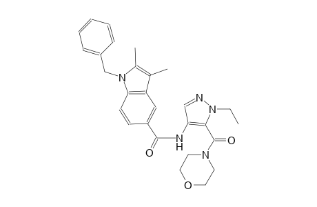 1H-indole-5-carboxamide, N-[1-ethyl-5-(4-morpholinylcarbonyl)-1H-pyrazol-4-yl]-2,3-dimethyl-1-(phenylmethyl)-