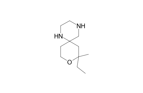 8-Ethyl-8-methyl-9-oxa-1,4-diazaspiro[5.5]undecane