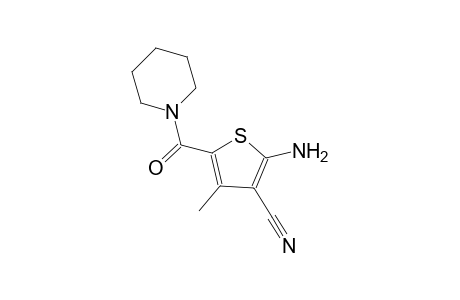 2-amino-4-methyl-5-(1-piperidinylcarbonyl)-3-thiophenecarbonitrile