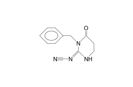 3-Benzyl-2-(N-cyano-imino)-hexahydro-pyrimidin-4-one