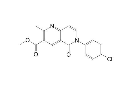 1,6-naphthyridine-3-carboxylic acid, 6-(4-chlorophenyl)-5,6-dihydro-2-methyl-5-oxo-, methyl ester