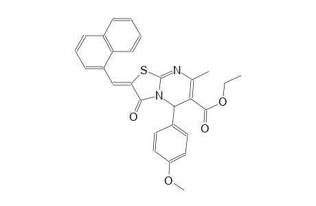ethyl (2Z)-5-(4-methoxyphenyl)-7-methyl-2-(1-naphthylmethylene)-3-oxo-2,3-dihydro-5H-[1,3]thiazolo[3,2-a]pyrimidine-6-carboxylate