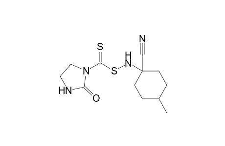 4-Methyl-1-({[(2-oxoimidazolidin-1-yl)carbonothioyl]thio}amino)cyclohexanecarbonitrile