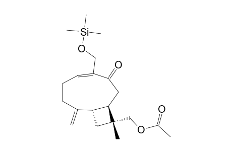 [(1R,4Z,9S,11R)-4-(Hydroxymethyl)-11-methyl-8-methylidene-3-oxo-11-bicyclo[7.2.0]undec-4-enyl]methyl acetate, tms