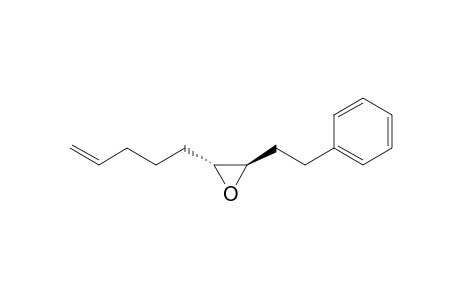 Oxirane, 2-(4-pentenyl)-3-(2-phenylethyl)-, trans-