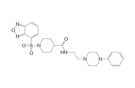 1-(2,1,3-benzoxadiazol-4-ylsulfonyl)-N-[2-(4-phenyl-1-piperazinyl)ethyl]-4-piperidinecarboxamide